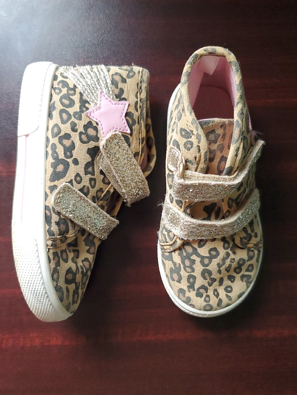 Carter's Leopard Print Sneakers with Pink Star